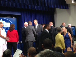 WH event, Holder etc. shaking hands